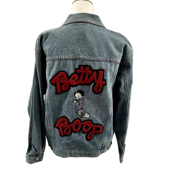 Betty Boop Jackets & Blazers - Betty Boop 1996 Vintage Denim Women's Jacket Size XL